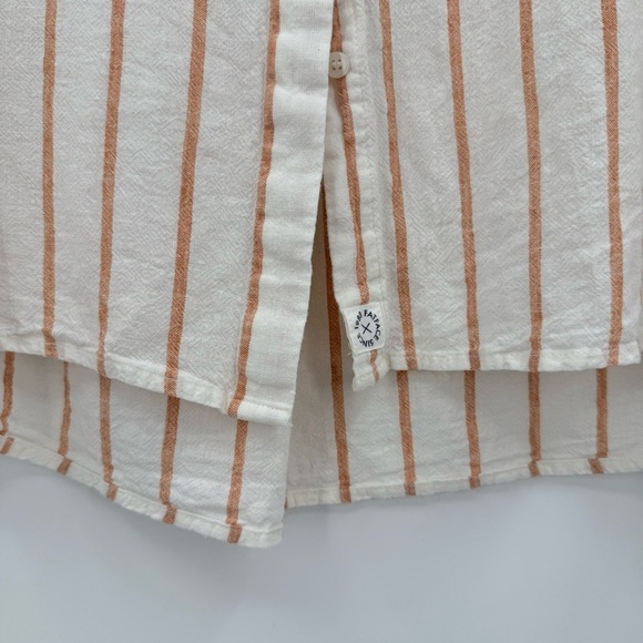 Fat Face Linen Viscose Striped Button Up Tunic Billie Shirt Size 12 - Picture 9 of 13